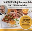 N-VA promoot 'diervriendelijk ontbijt'... met spek en worst