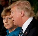 Na de gezelligheid met Macron krijgt Trump nu bezoek van een ijzige Merkel