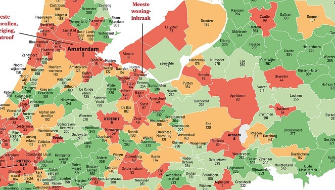 AD Misdaadmeter 2015: de ranglijst en alle cijfers | Binnenland | AD.nl