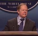 Boze Spicer gaat verhaal halen bij Trump in hilarische parodie