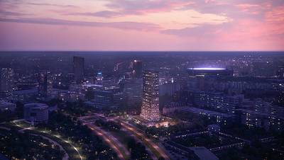 Bouw van de Bunkertoren in Eindhoven van start: ‘iconisch’ gebouw van 100 meter hoog