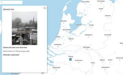 Zet jouw sneeuwfoto op deze kaart