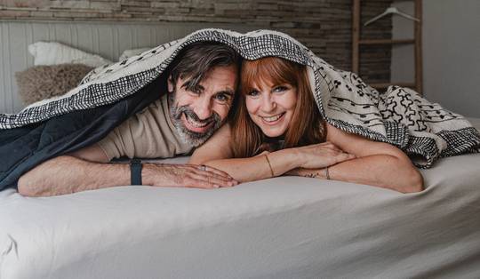 Katja Retsin en Jan Schepens over hun liefde na dertig jaar: ‘Na onze breuk ben ik meteen gestopt met de pil’