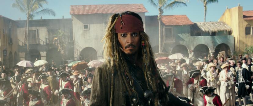 Johnny Depp als Jack Sparrow in Pirates of the Caribbean