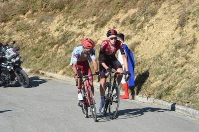 Ruzie tussen nummers twee en drie uit Vuelta-rit vanwege sprintje