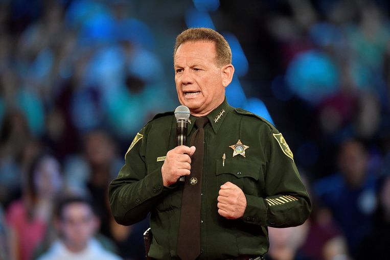 Scott Israel, de sheriff van Broward County in Florida. 