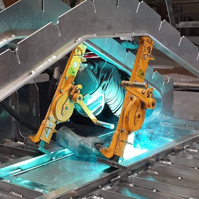 Willy Hofstra aan het werk.