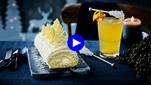 Deze easy-peasy kerststronk met witte chocolade en rum maak je in een wip zelf