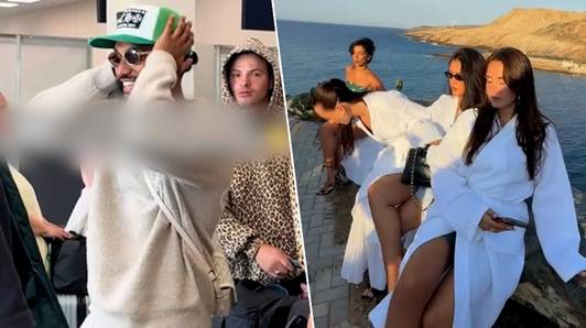 Nederlandse influencers dragen badjas tijdens reis op Mykonos nadat bagage achterblijft op Schiphol