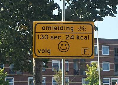 Omleiding door wegwerkzaamheden in Apeldoorn kost 24 kilocalorie