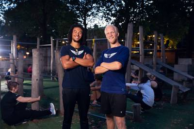 Goaltrainers sporten altijd en overal in Wageningen