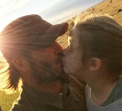 David Beckham: Ik kus mijn kinderen zoals ik wil