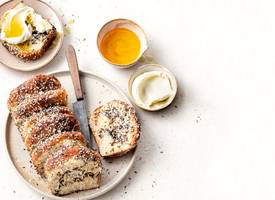 Heerlijk chewy bagel-bolletjesbrood