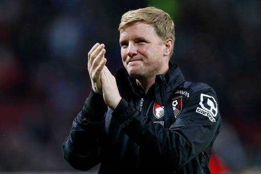 Eddie Howe na afloop van Manchester United - Bournemouth vorig seizoen.