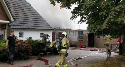 Schuurbrand in Didam door carnavalswagen