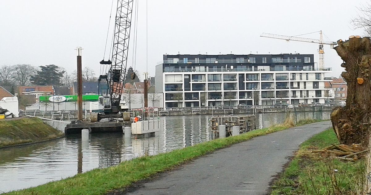 Bouw Van Fietsers En Voetgangersbrug Gestart Oudenaarde In De