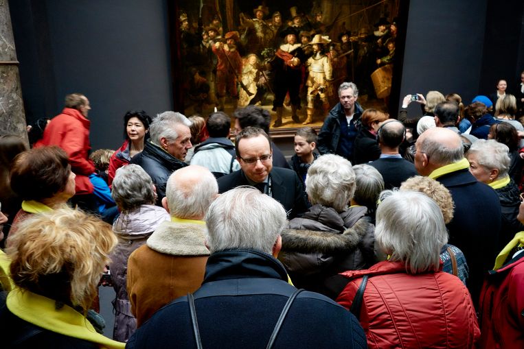 ‘Ga eens door de week naar een museum: één grijze massa.’   Beeld Foto Martijn Beekman