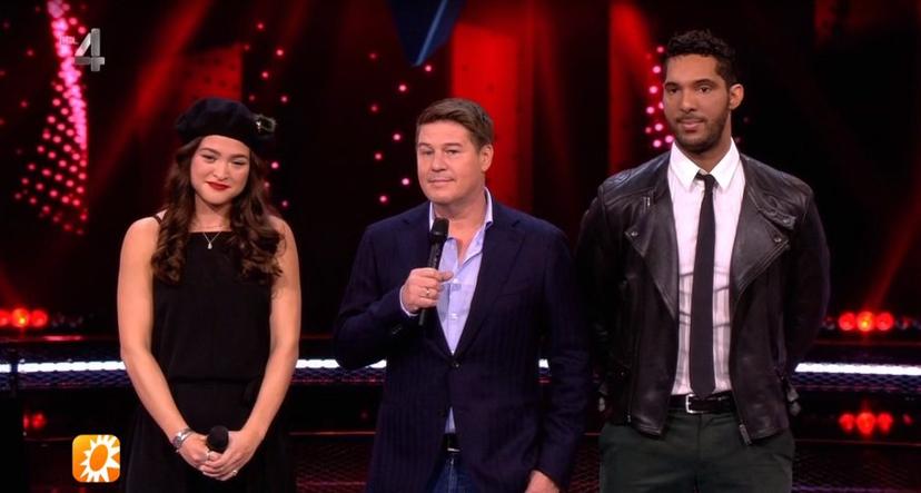 Richy Brown, rechts, in The Voice of Holland op RTL 4