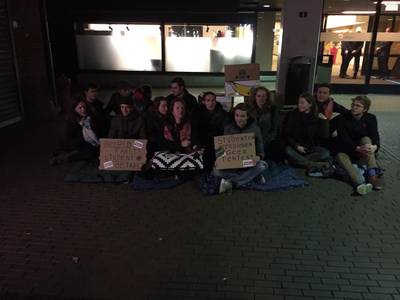 Nijmeegse studenten protesteren voor meer kamers: ‘Angst voor Groningse toestanden’