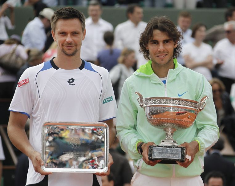 Hij klopte als eerste Rafael Nadal op Roland Garros ...