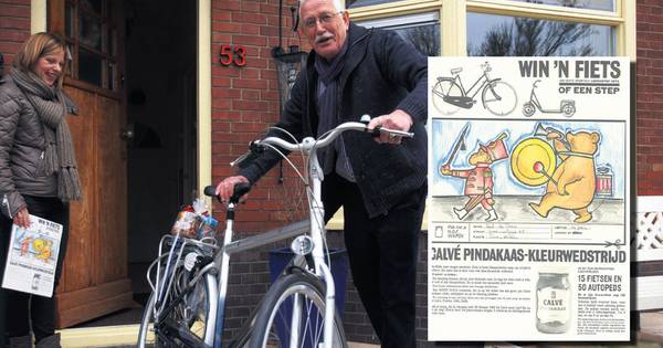 Bart Wint Gloednieuwe Fiets Met 51 Jaar Oude Kleurplaat Binnenland Ad Nl