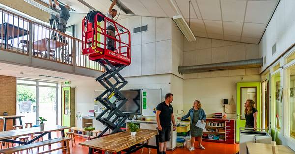 Basisschool noodgedwongen op slot: lampen vielen van het plafond - BN DeStem