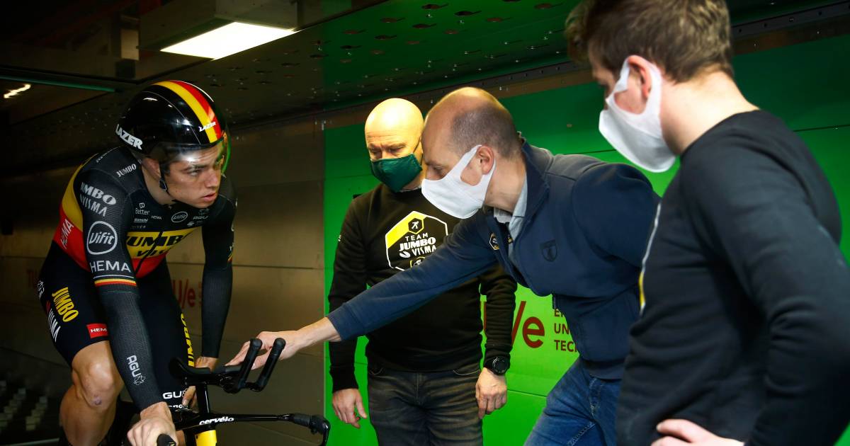 Eerste beelden van Wout van Aert op gloednieuwe Cervélo ...