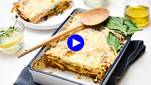 Popeye-powerlasagne met spinazie, zalm en zoete aardappel 