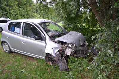 Automobilist gewond bij botsing tegen boom in Maasbommel