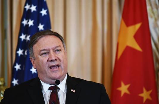 De Amerikaanse minister van Buitenlandse Zaken Mike Pompeo