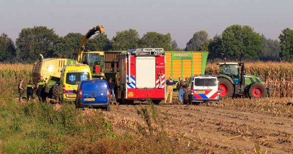 Jager aangereden door hakselaar tijdens werkzaamheden in Lieshout.