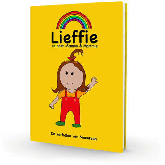 Lieffie en haar mamma en mammie’ is geen verhaal over de spermabank, maar over een regenboogkasteel, waar pappa’s regenboogzaadjes komen brengen.