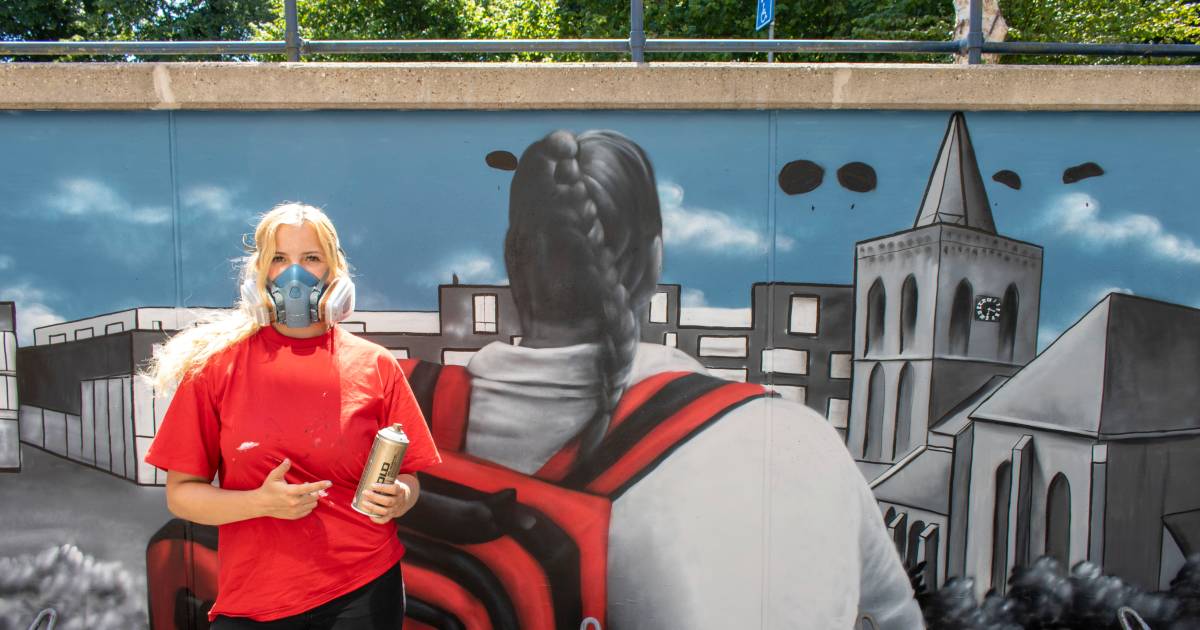 Meekijken over de schouder van het Rode Kruis op nieuwe Edese muurschildering | Ede ...