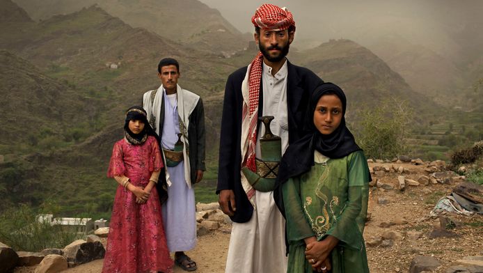 Een Wold Press Photo van Jemenitische kindbruidjes.