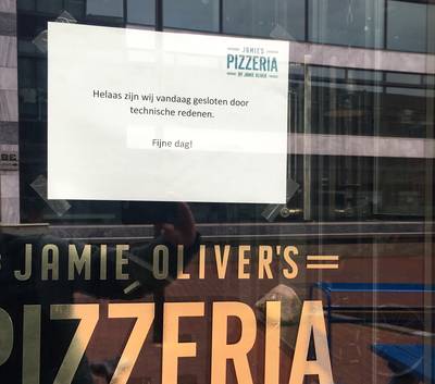 Geen pizza's van Jamie meer in Arnhem en Tilburg