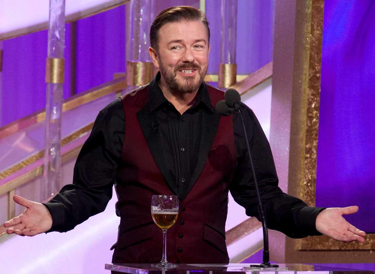 Ricky Gervais in Afas Live lui, gemakzuchtig en gebrek