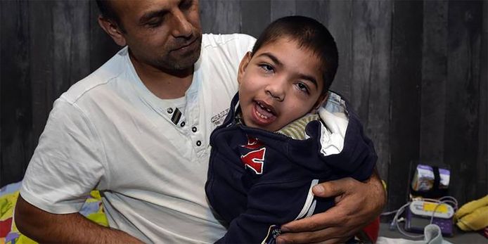 Amir en zijn vader © Boudewijn Benting