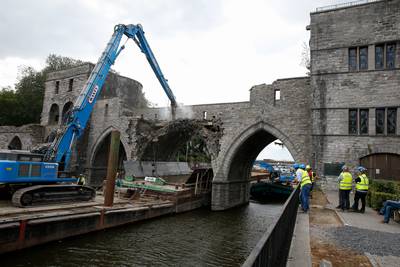 Le chantier du Pont des Trous à Tournai a du retard