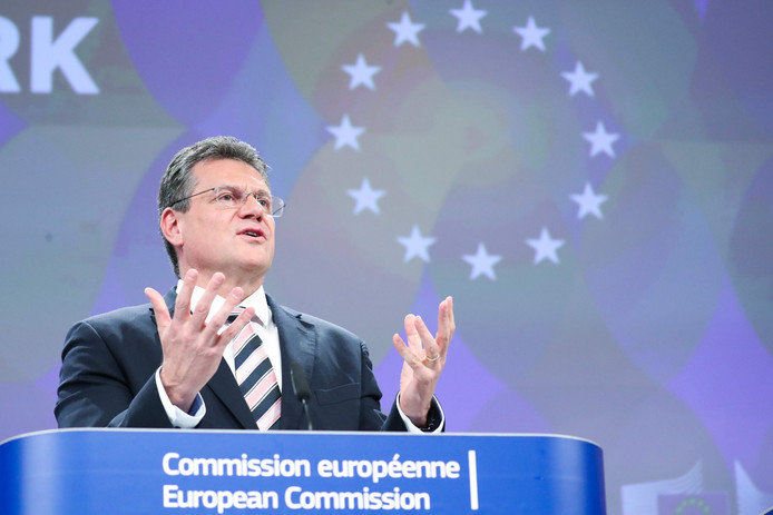 Vicevoorzitter Maros Sefcovic van de Europese Commissie.