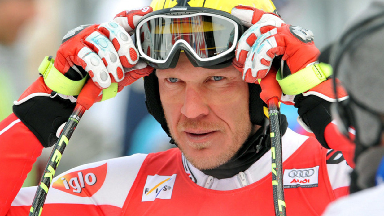Nederlander vecht met skiër Hermann Maier Trouw