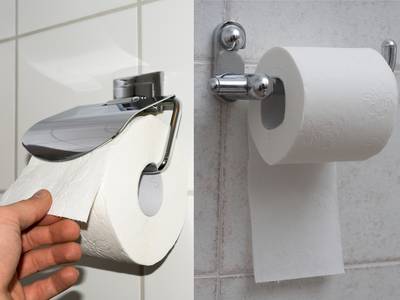 Het wc-rol-dilemma: ben jij een voor- of achterhanger?
