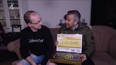 Bizar toeval: 's morgens boom op auto, 's avonds 214.000 euro van Miljoenenjacht