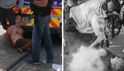 L’arrestation musclée d’un homme, visiblement étranglé par un policier, en France