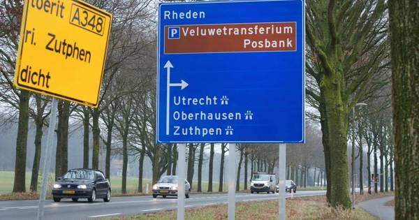 Foutje: Zuthpen op verkeersbord in Velp