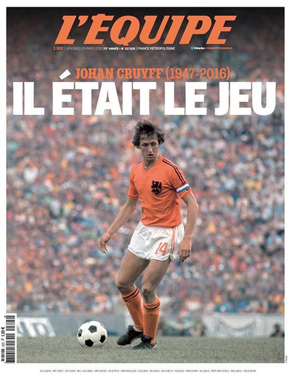 Cruijff krijgt werkelijk overál indrukwekkend eerbetoon