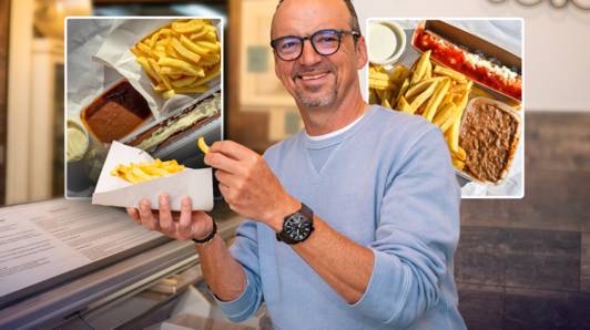 Luc Bellings gaat frietjes testen aan de kust en vindt haast perfecte frituur: “De curryworst speciaal haalt moeiteloos een 10 op 10”