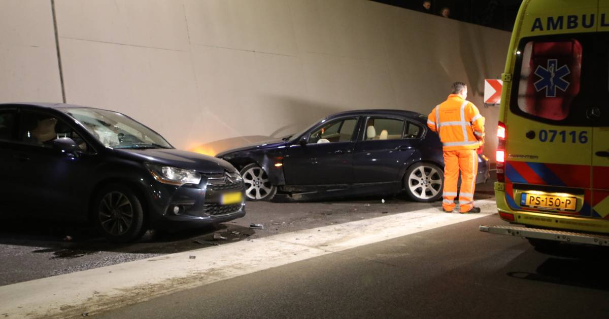 Aanhouding voor alcohol bij ongeval in tunnel Ede.