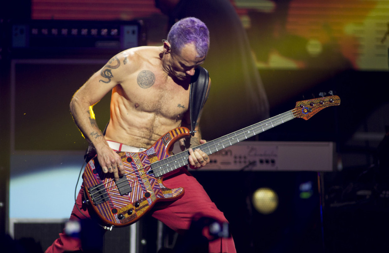Red Hot Chili Peppers starten Europese tournee in Keulen.