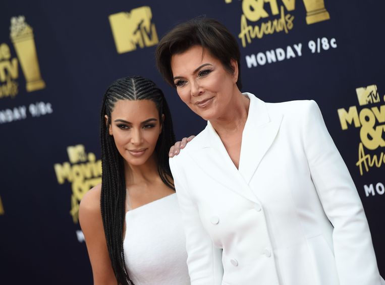 Kris Jenner met dochter Kim.