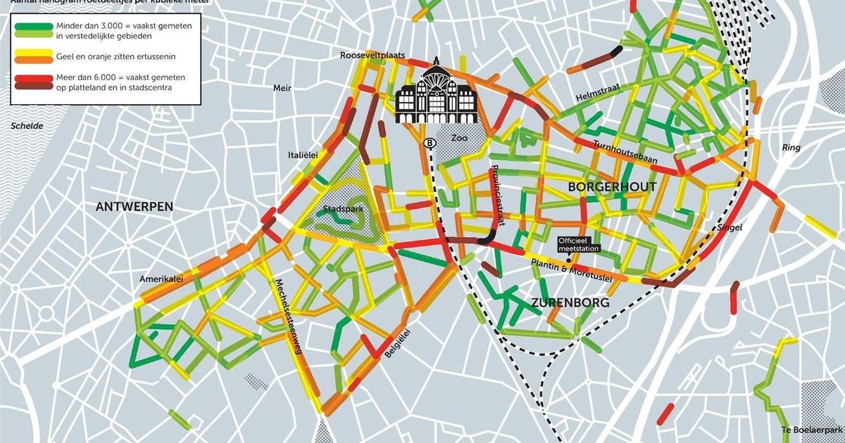 Zo slecht is de luchtkwaliteit in uw straat in Antwerpen wetenschap De